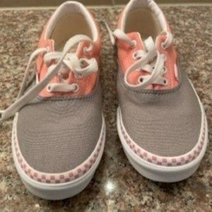 Jr Girls Van's Pink/Grey